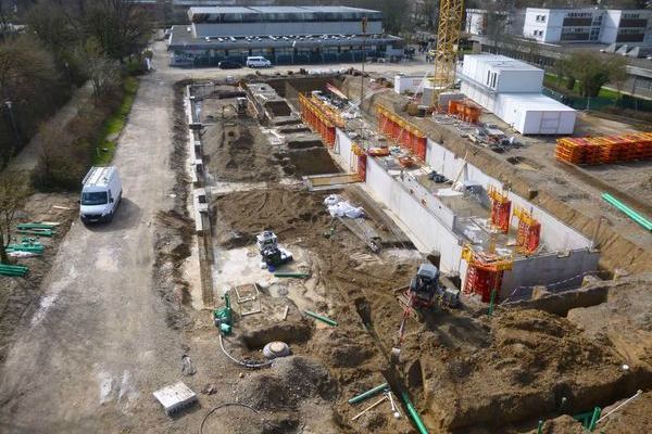 Baustelle von oben
