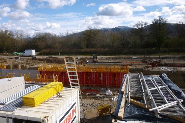 Container mit Planken